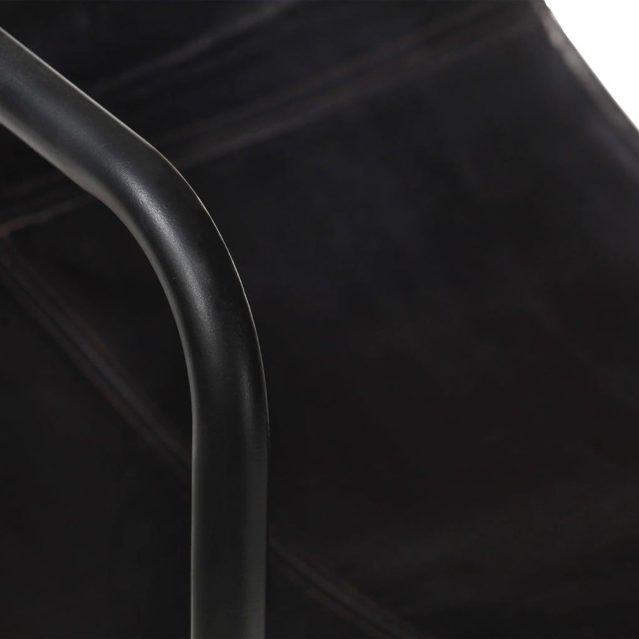 Voir la diapositive 5 : VIDAXL Fauteuil de relaxation noir cuir veritable