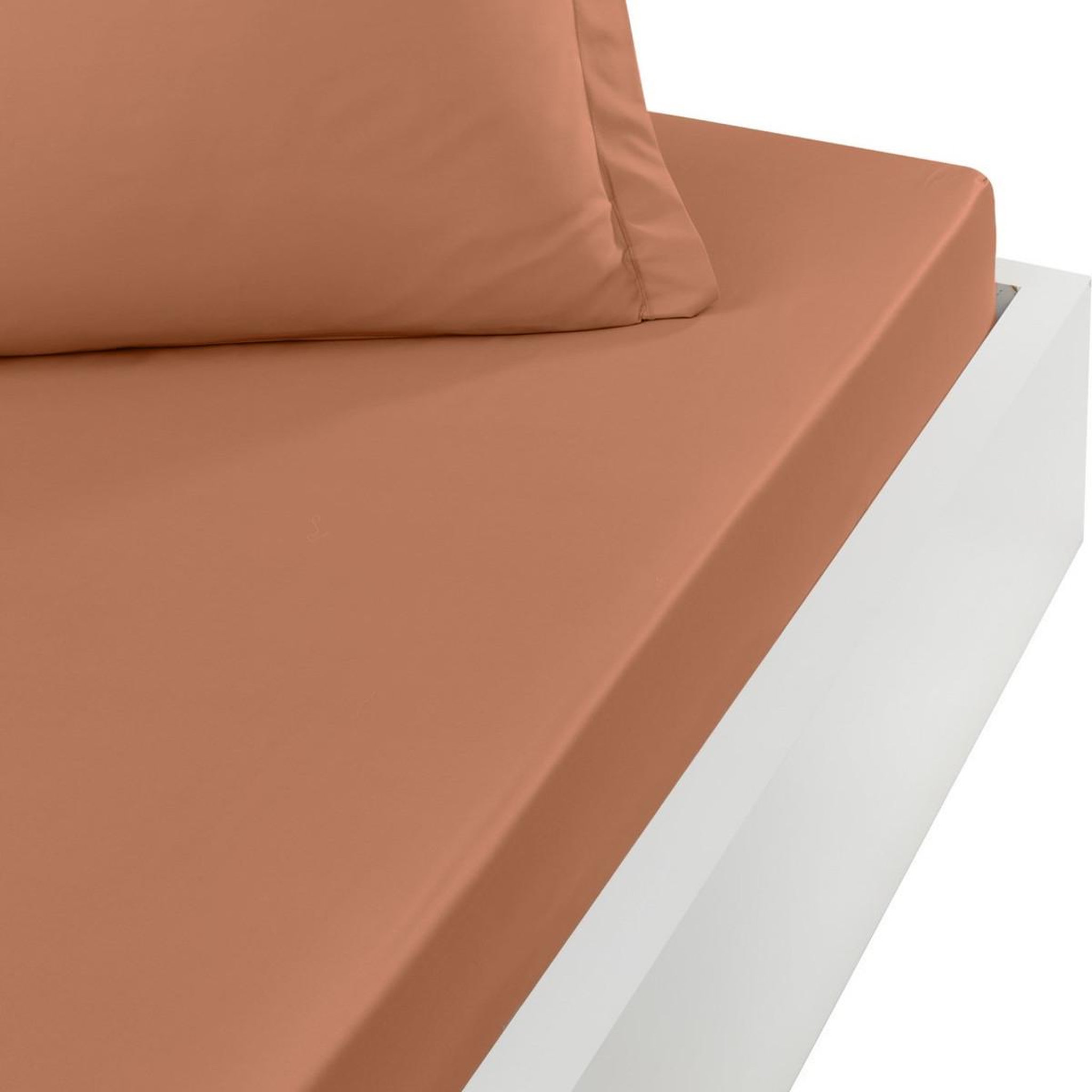 Voir la diapositive 1 : Sensei Maison Drap housse en percale de coton bonnet 30 cm SOFT PERCALE