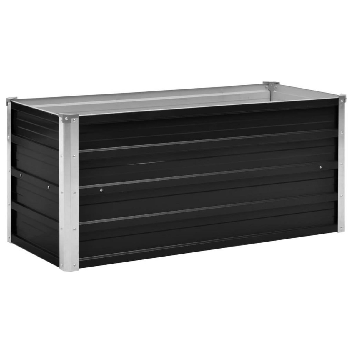 VIDAXL Lit sureleve de jardin Anthracite 100x40x45 cm Acier galvanise