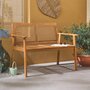 Voir la diapositive 3 : SWEEEK Banc d'extérieur 2 places en bois d'acacia 113x66x86cm MANABI