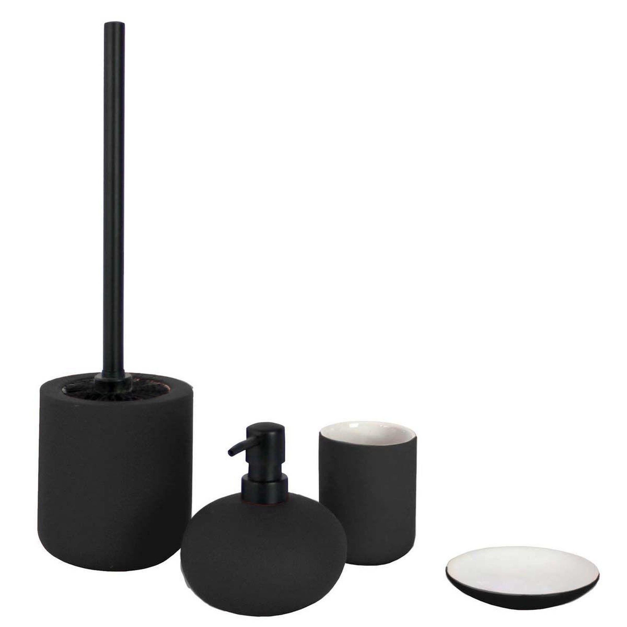 Voir la diapositive 2 : Douceur d'Intérieur Porte savon uni soft touch  mambo  11cm noir
