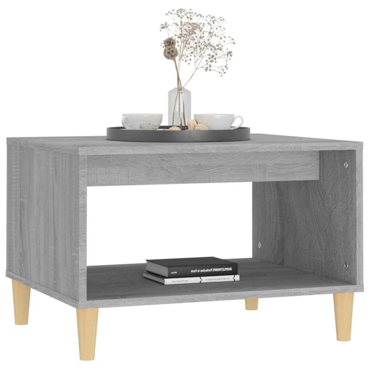 VIDAXL Table basse Sonoma gris 60x50x40 cm Bois d'ingenierie