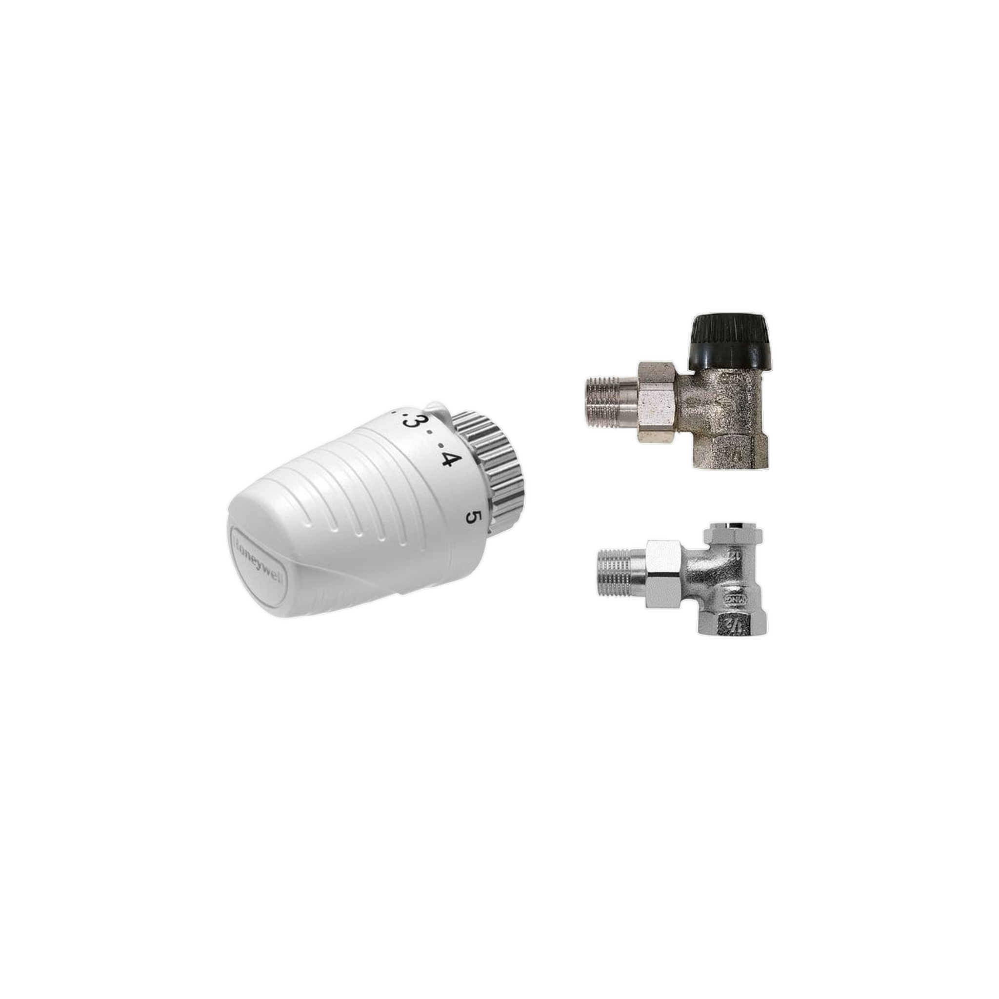 Honeywell Thermostat Honeywell Thera-4 tête thermostatique en laiton forgé nickelé