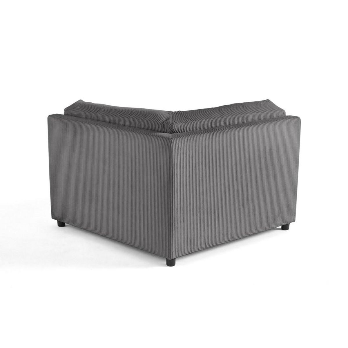 LISA DESIGN Garance - module d'assise d'angle réversible - en velours côtelé