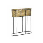 Paris Prix Jardinière en Métal sur Pied  Tessa  70cm Noir & Or