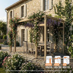 JARDIDECO Pergola en bois lamellé-collé Montreuil 500 x 300 cm - Maderland