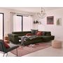 Voir la diapositive 3 : BEST MOBILIER Zaria - canapé d'angle droit - convertible avec coffre et têtières réglables - 5 places - en velours côtelé
