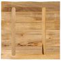 Voir la diapositive 5 : VIDAXL Dessus de table bord vivant 60x60x2,5 cm bois de manguier brut