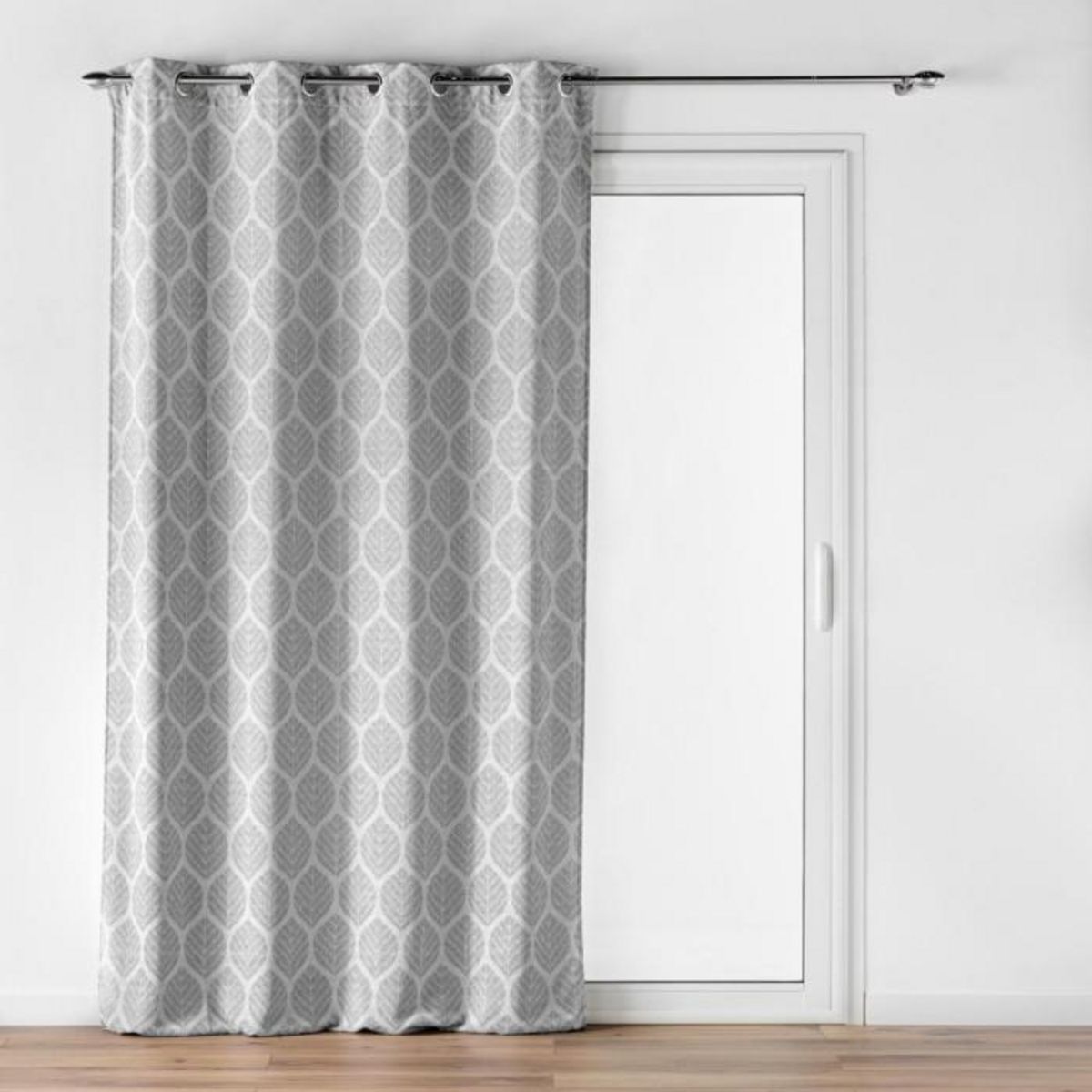 Paris Prix Rideau à Œillets Jacquard  Loria  140x260cm Gris