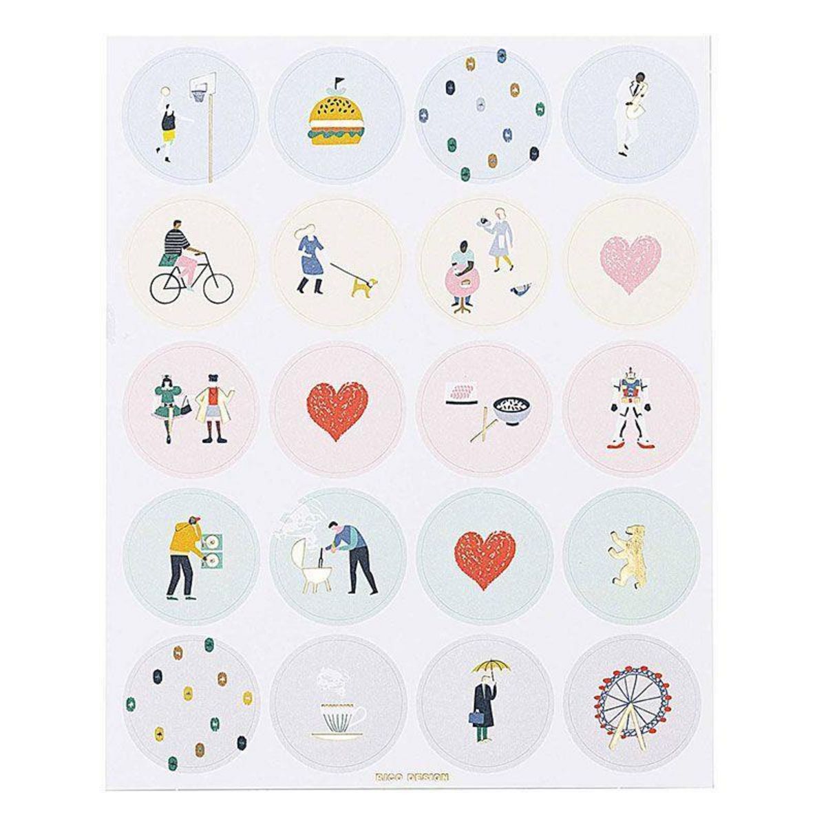 RICO DESIGN 260 autocollants Monuments du Monde