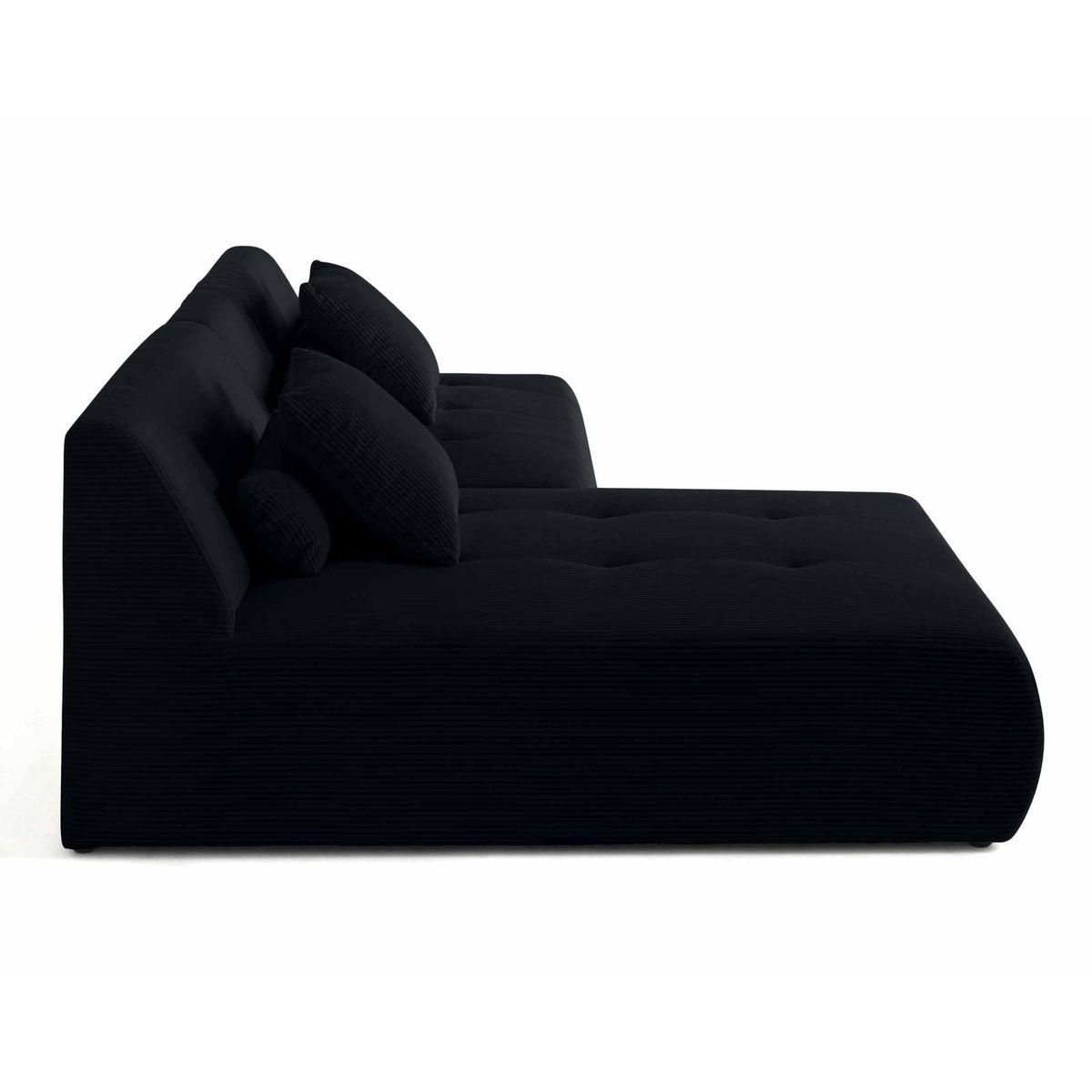 LISA DESIGN Onyx - canapé modulable d'angle réversible 4 places - en velours côtelé