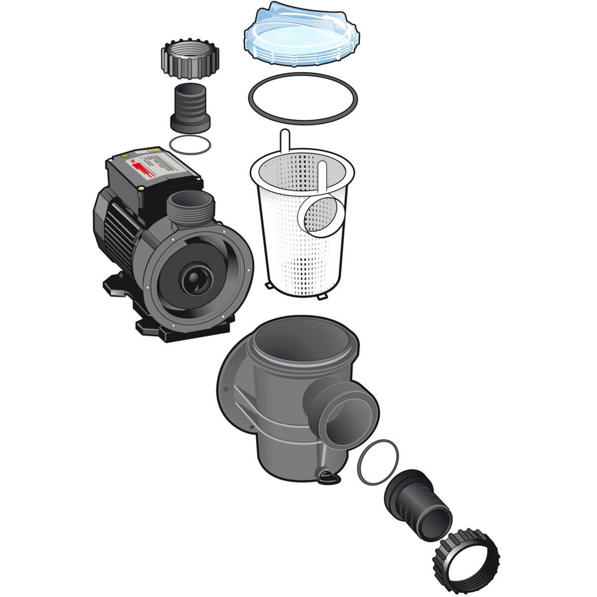 UBBINK Pompe filtration piscine - 14-400l/h - POOLMAX® TP75