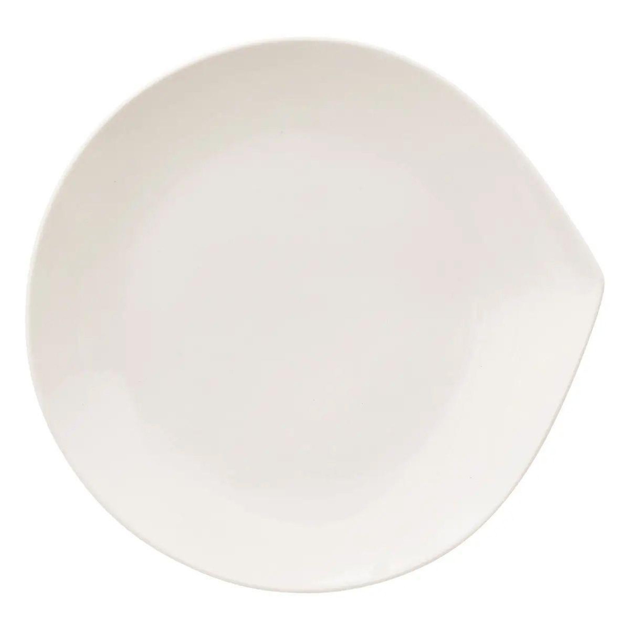 SECRET DE GOURMET Lot de 6 assiettes à dessert  goutte  21cm blanc