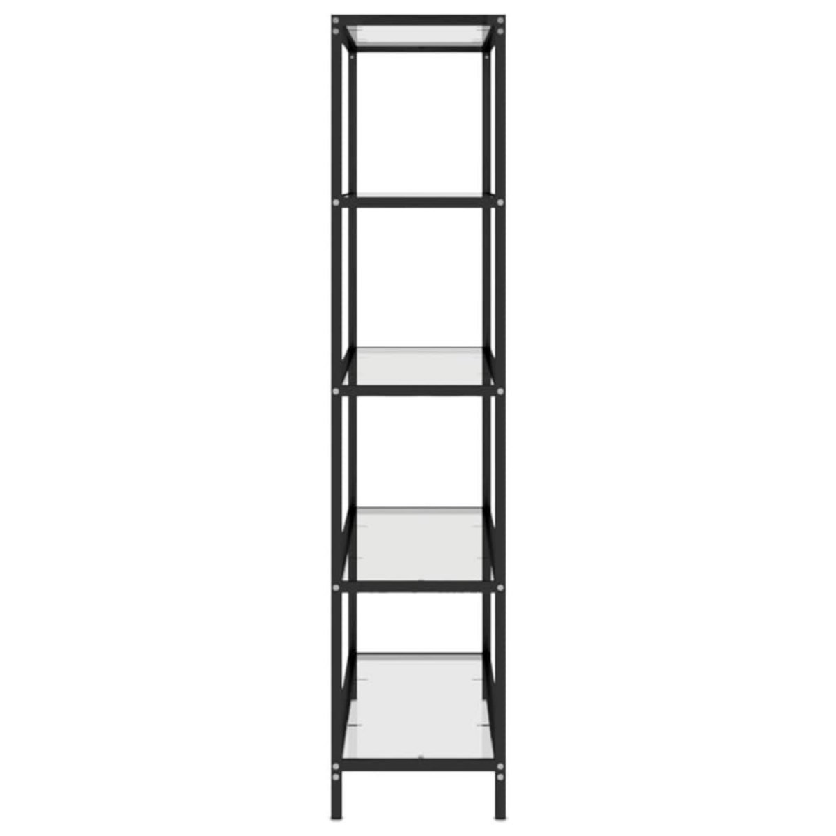VIDAXL Etagere transparent 100x36x168 cm verre trempe
