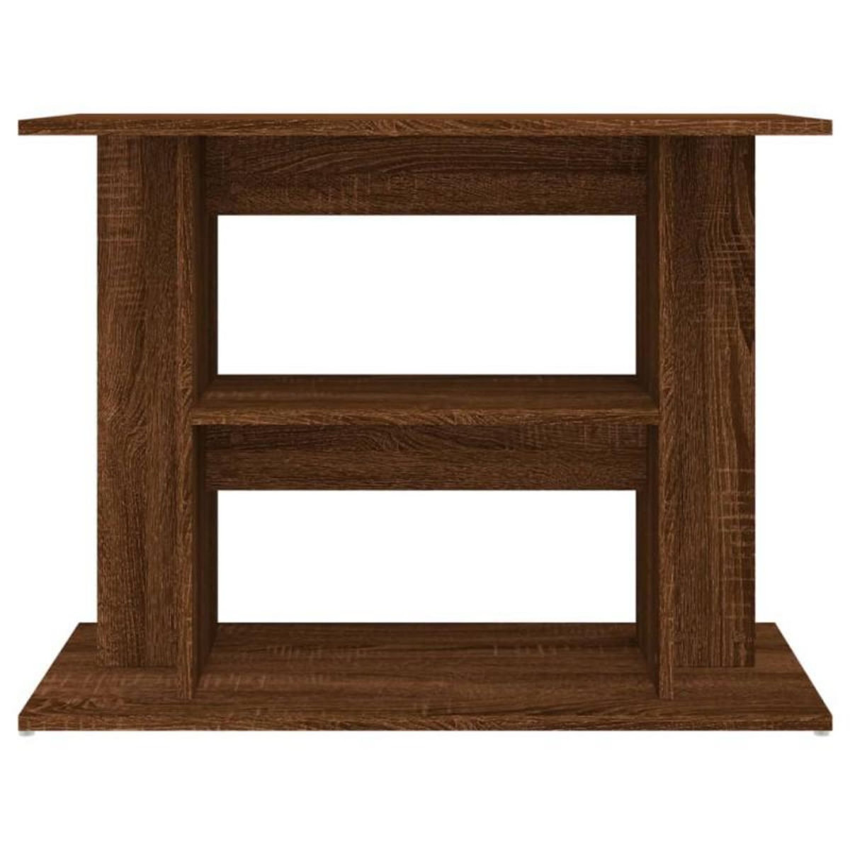 VIDAXL Support pour aquarium chêne marron 80x35x60cm bois d ingénierie