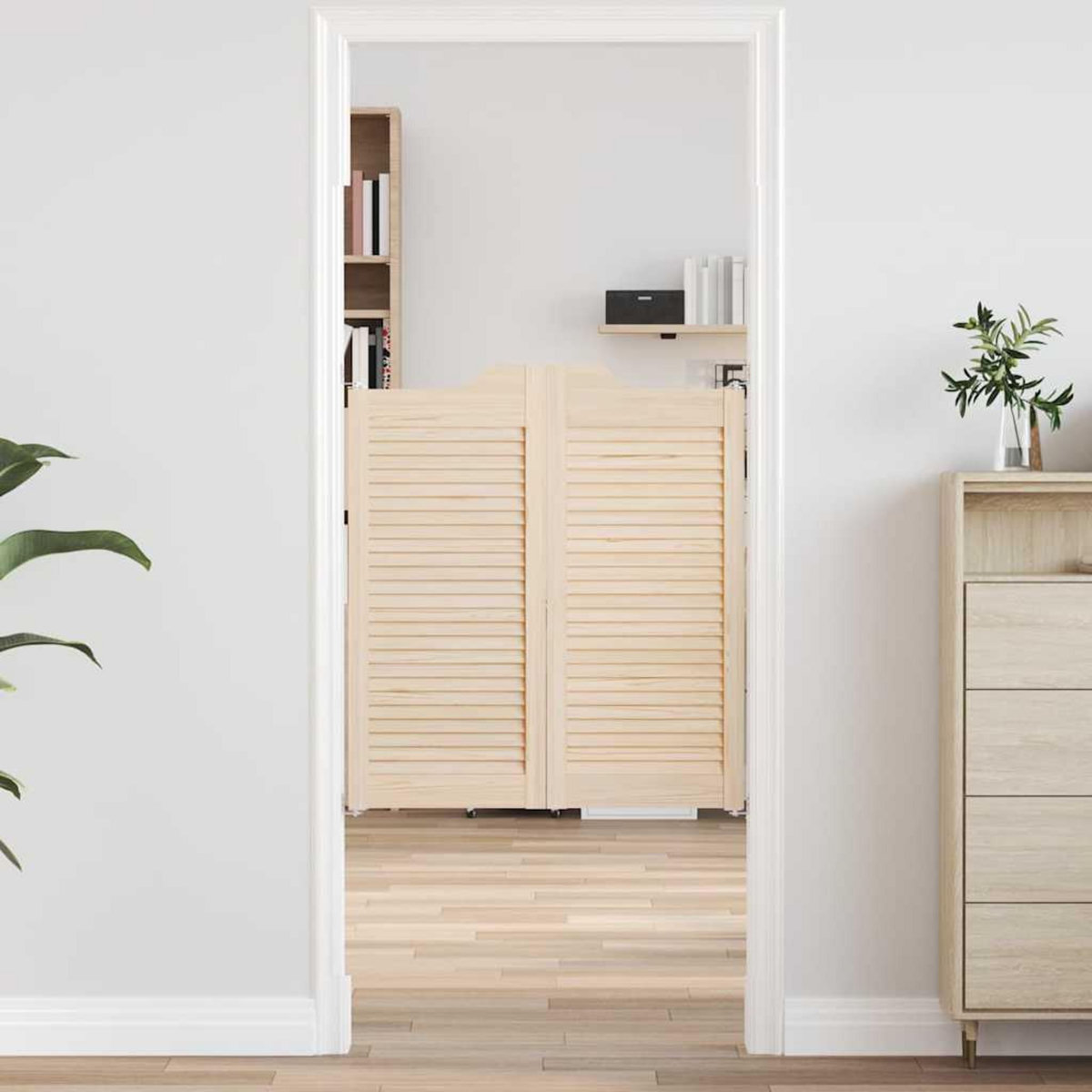 VIDAXL Portes battantes a persiennes 1paire 90x80 cm bois massif Pin