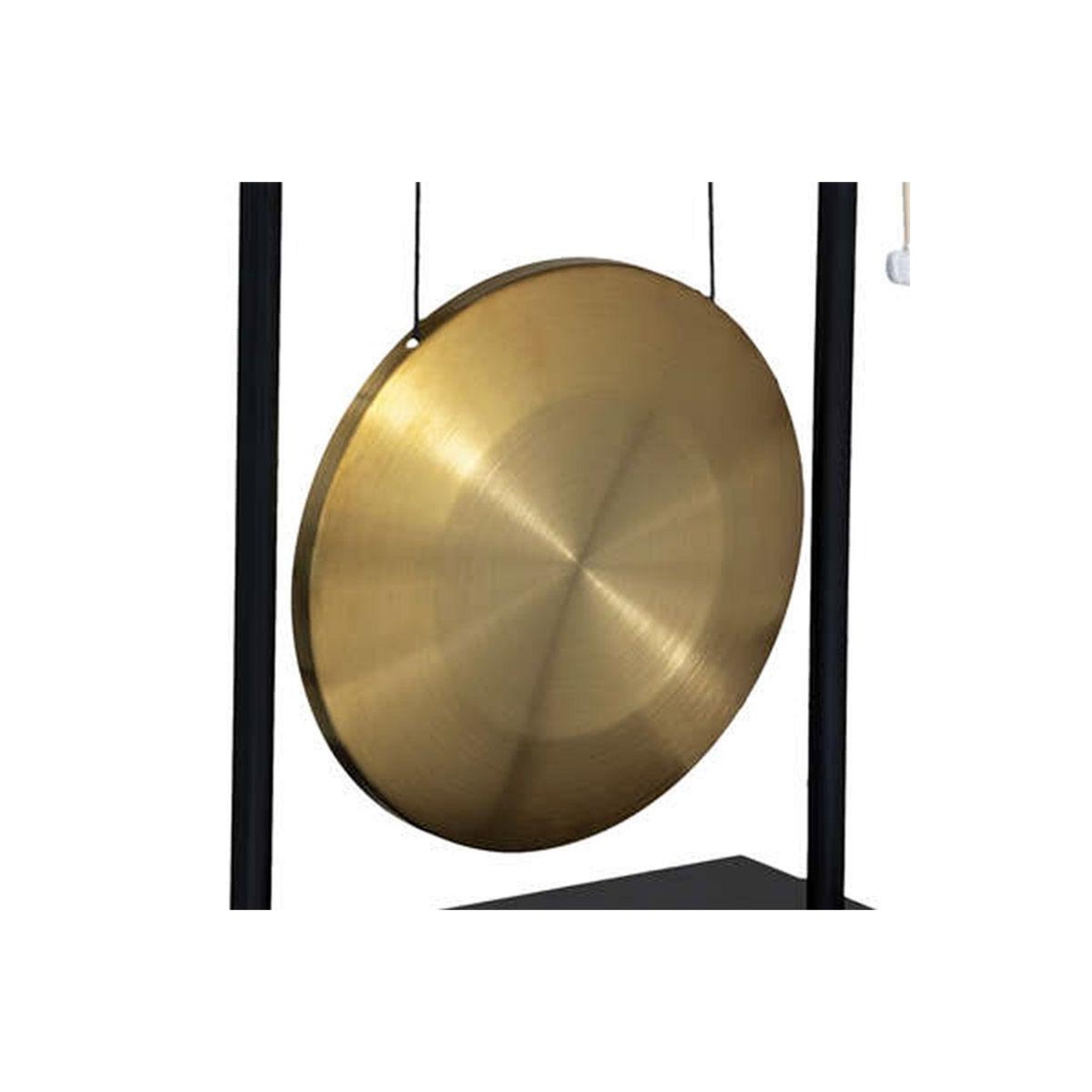 Voir la diapositive 2 : ATMOSPHERA Statuette déco avec gong  toa  69cm noir & or