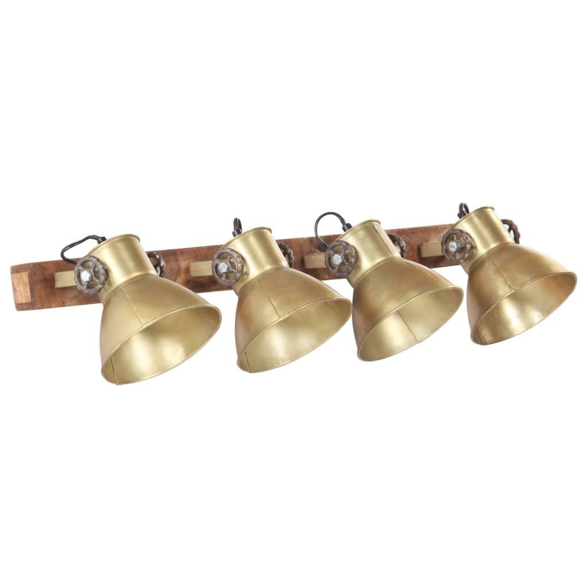 Voir la diapositive 2 : VIDAXL Lampe murale industrielle Laiton 90x25 cm E27