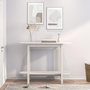 Voir la diapositive 3 : VIDAXL Table console Blanc 110x40x80 cm Bois massif de pin