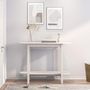 Voir la diapositive 3 : VIDAXL Table console Blanc 110x40x80 cm Bois massif de pin