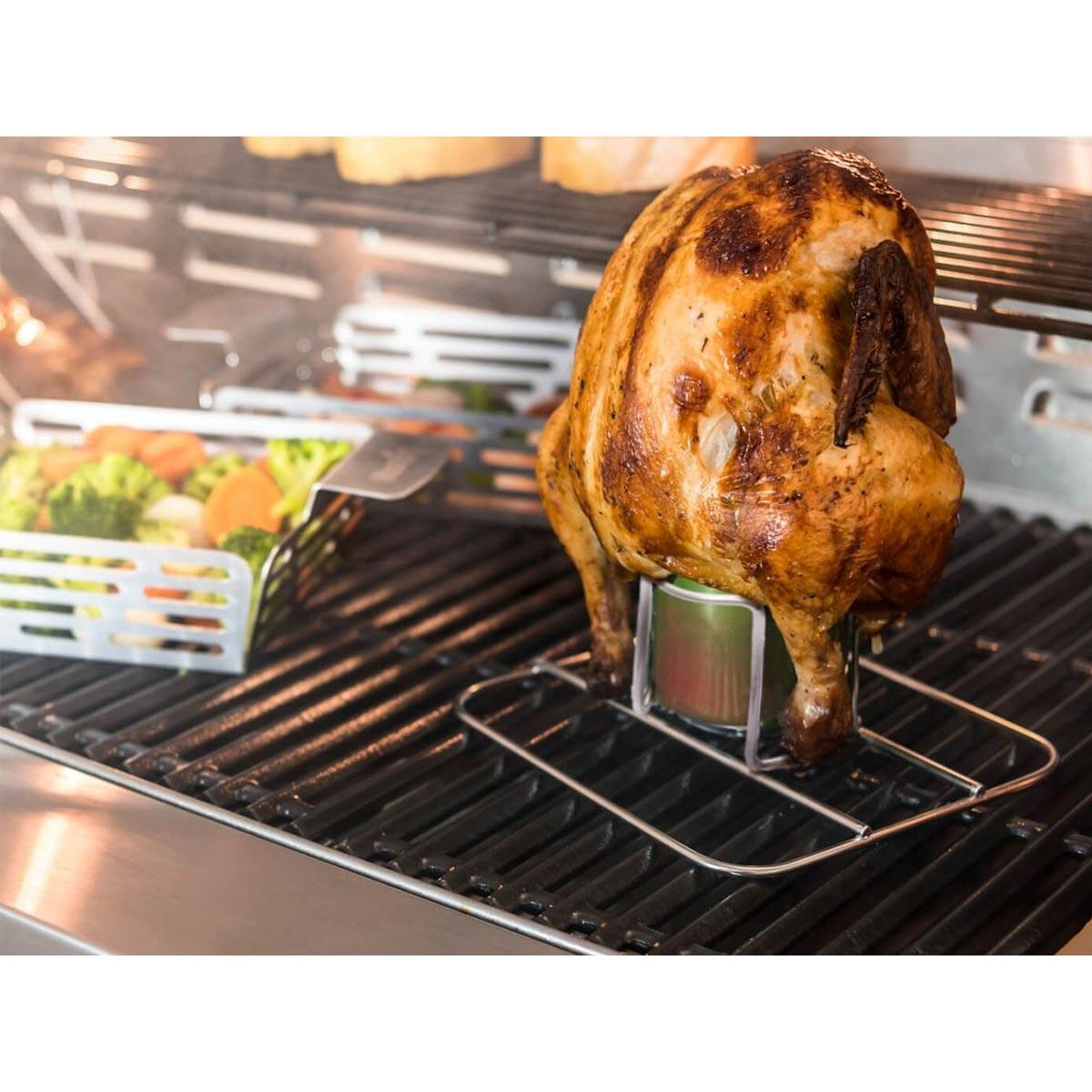 CHAR-BROIL Support en inox pour poulet rôti Grill+® - Char-Broil
