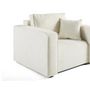 Voir la diapositive 4 : BEST MOBILIER Topaze - fauteuil - en tissu velours relief