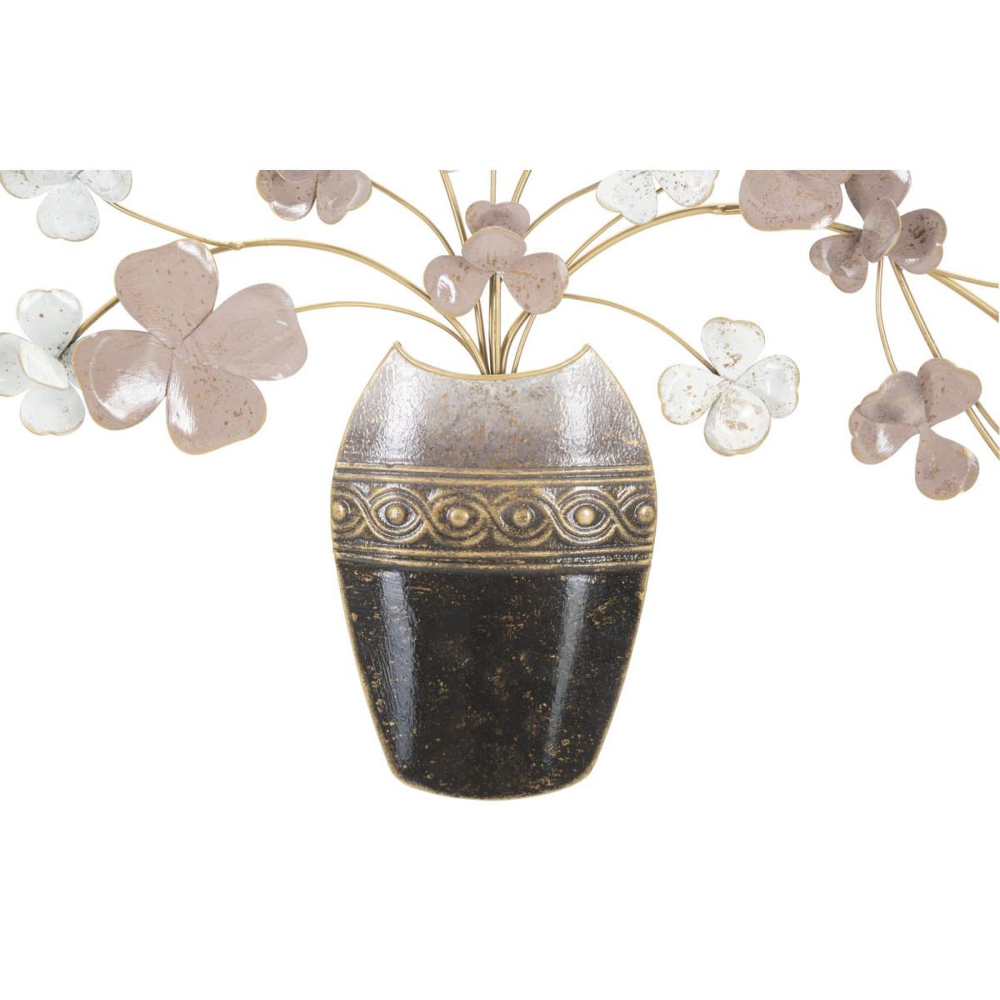 Voir la diapositive 2 : Paris Prix Décoration murale en métal  vase  87cm multicolore