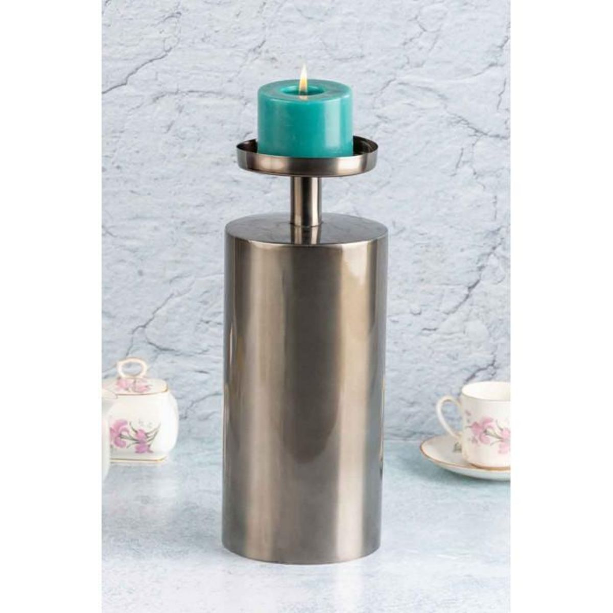 Paris Prix Bougeoir Design en Métal  Helio  34cm Noir