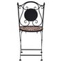 Voir la diapositive 4 : VIDAXL Chaises de bistrot mosaïque lot de 2 Marron Ceramique
