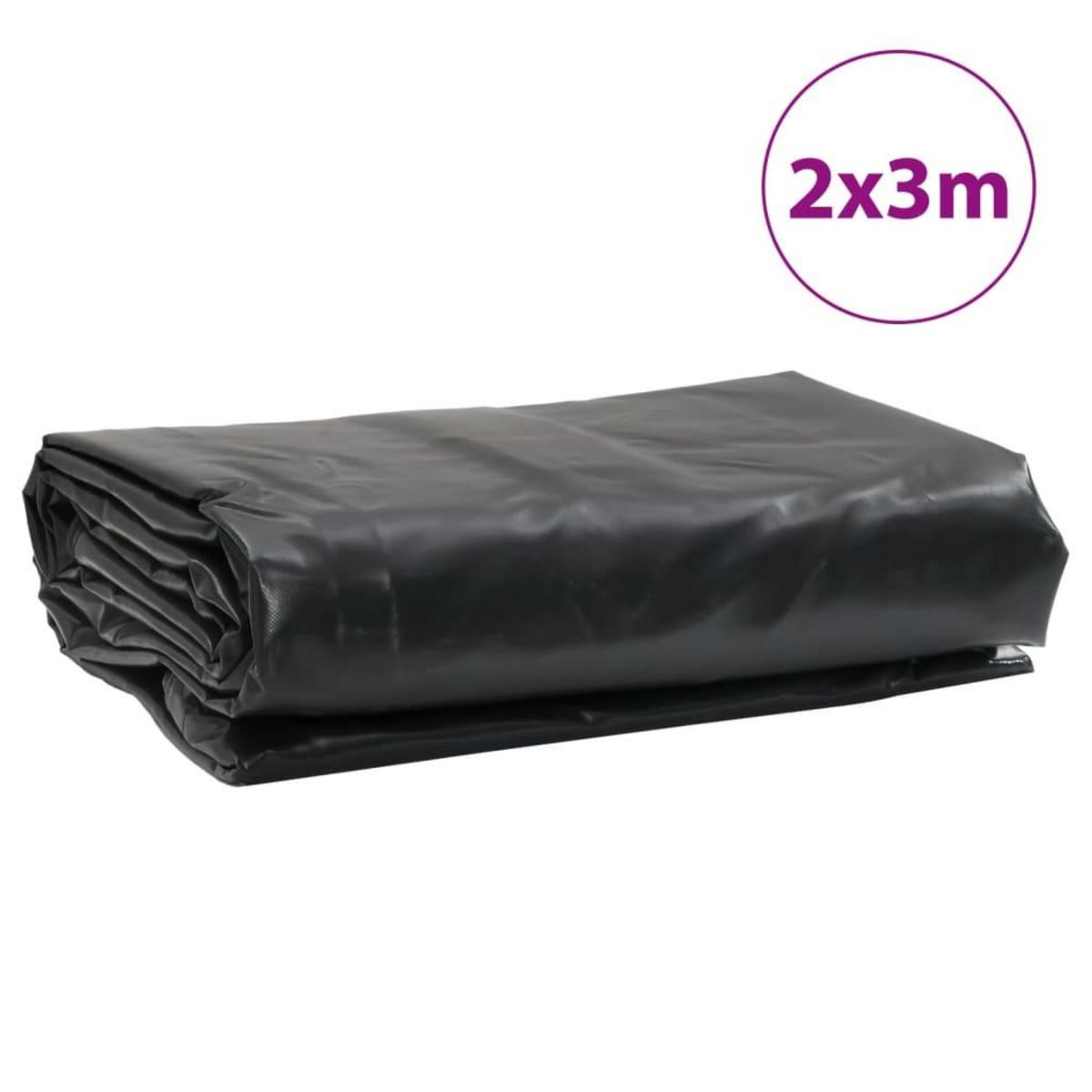 VIDAXL Bache anthracite 2x3 m 600 g/m²