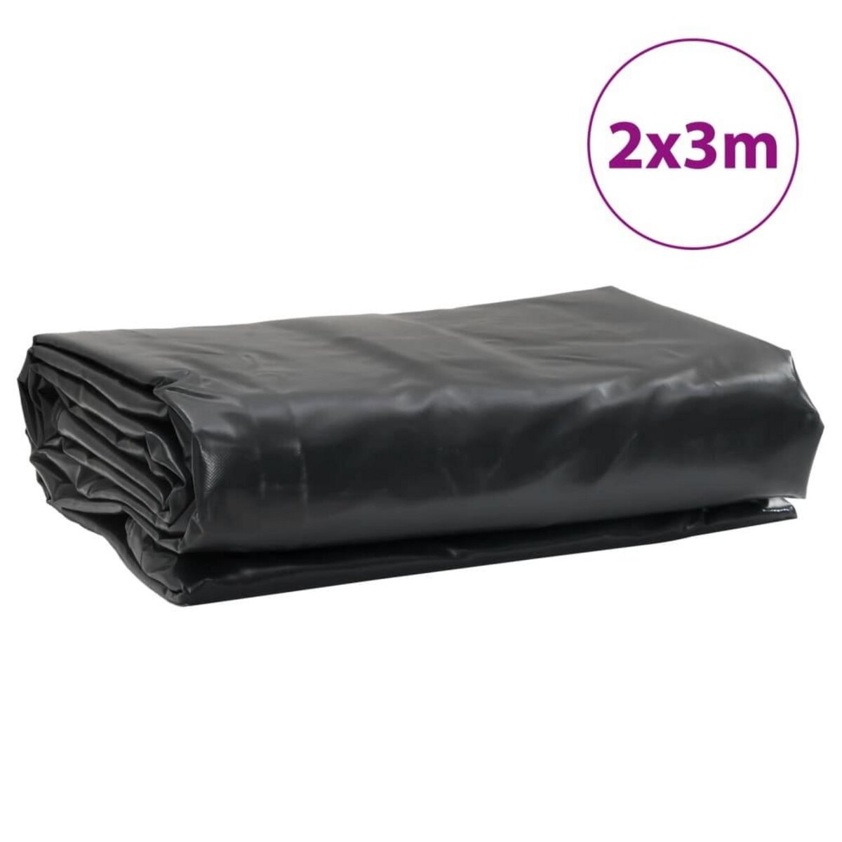 VIDAXL Bache anthracite 2x3 m 600 g/m²