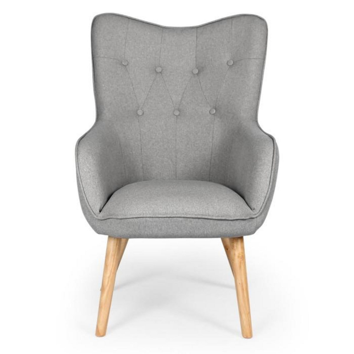 Paris Prix Fauteuil Scandinave  Aimee  67cm Gris Clair