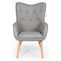Voir la diapositive 2 : Paris Prix Fauteuil Scandinave  Aimee  67cm Gris Clair