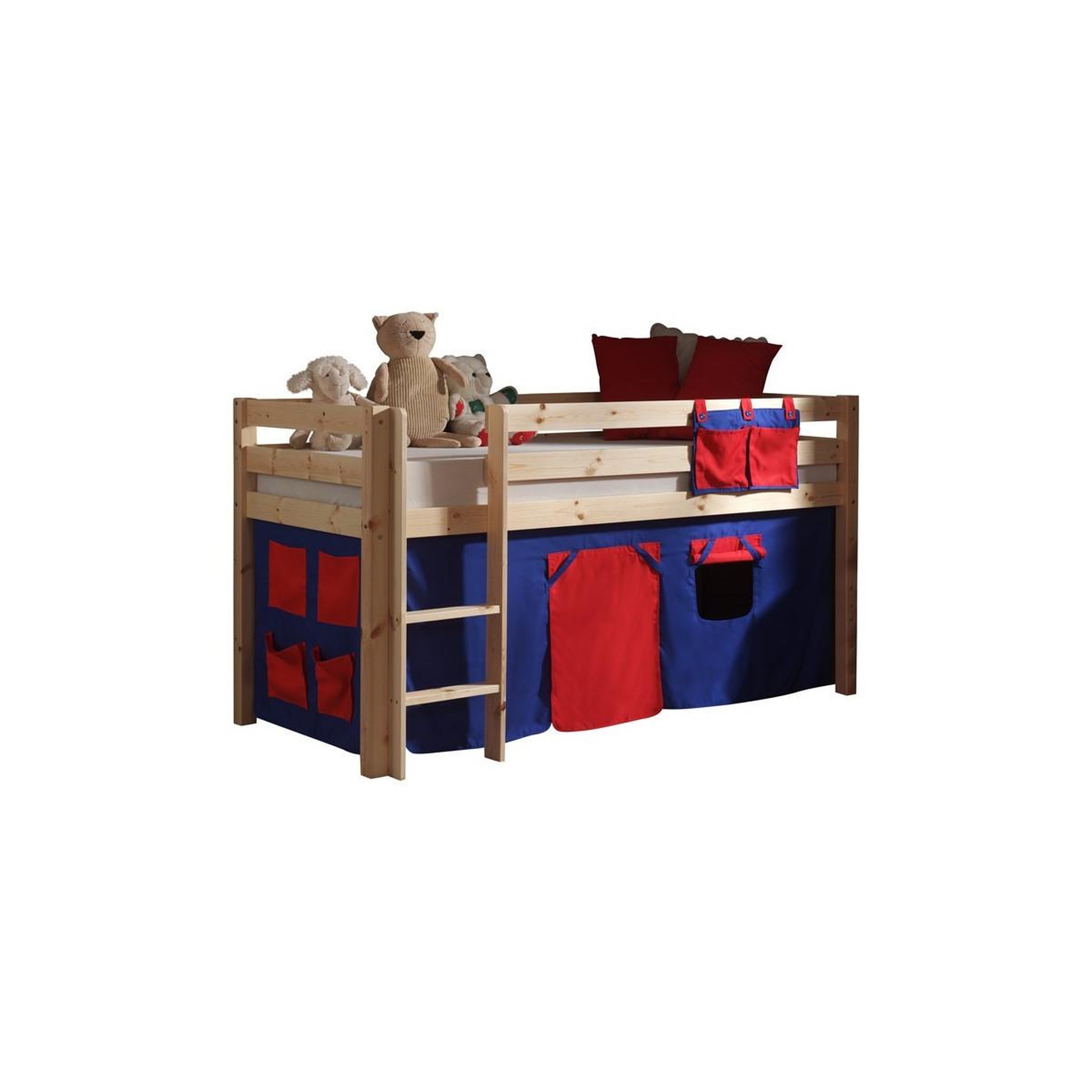 Paris Prix Tente textile pour lit  pino rouge  bleu