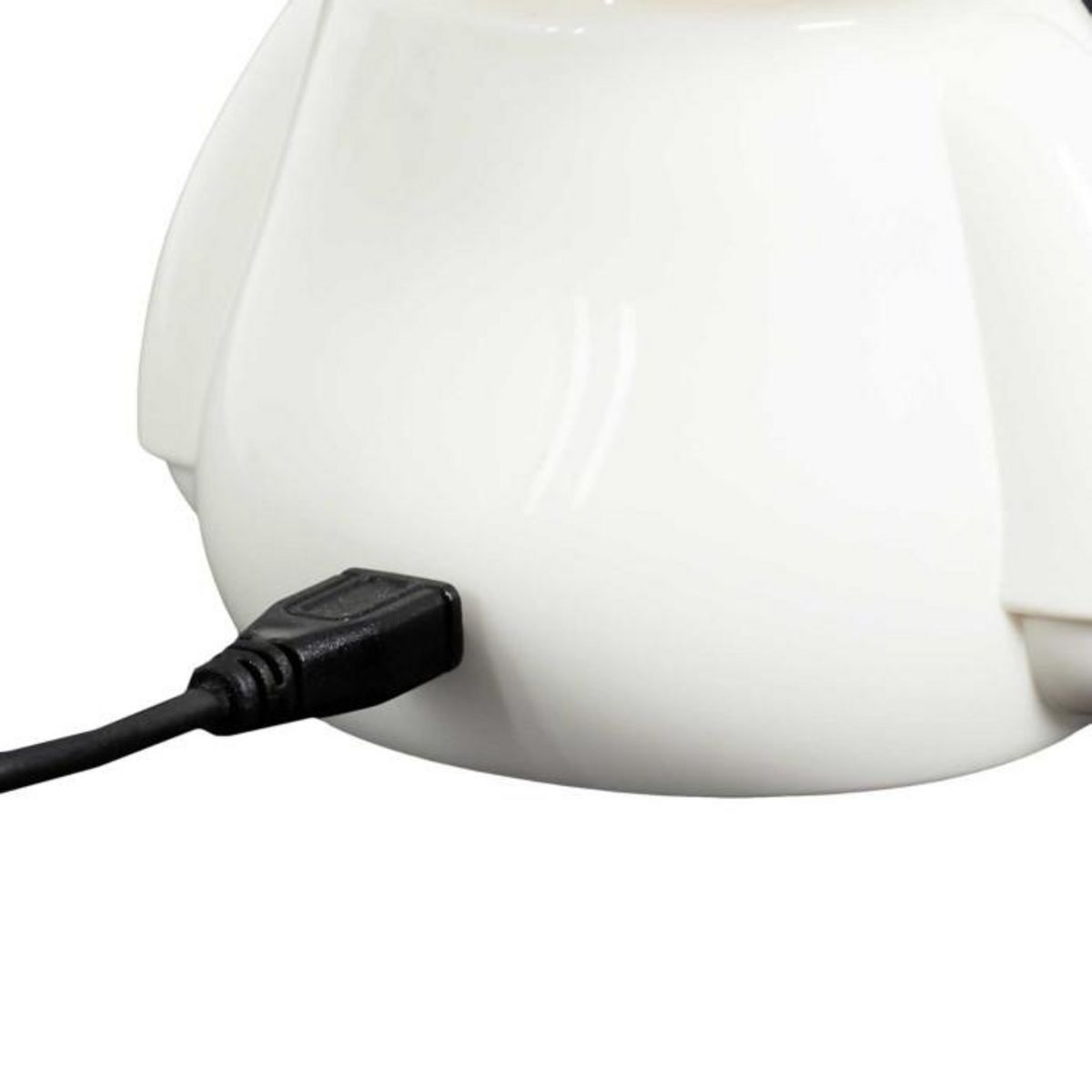 Paris Prix Veilleuse Enfant à LED  Chat  17cm Blanc