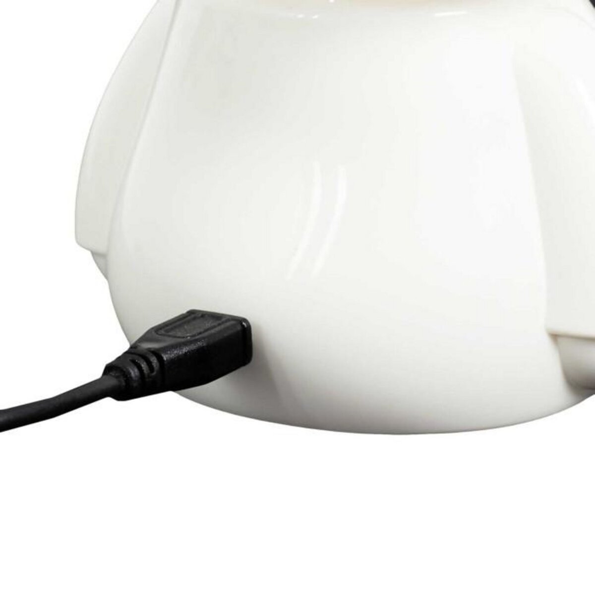 Paris Prix Veilleuse Enfant à LED  Chat  17cm Blanc