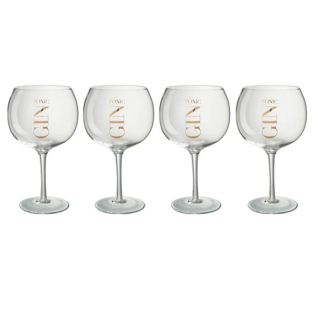 Paris Prix Lot de 4 Verres à Gin  Apéritif  21cm Transparent