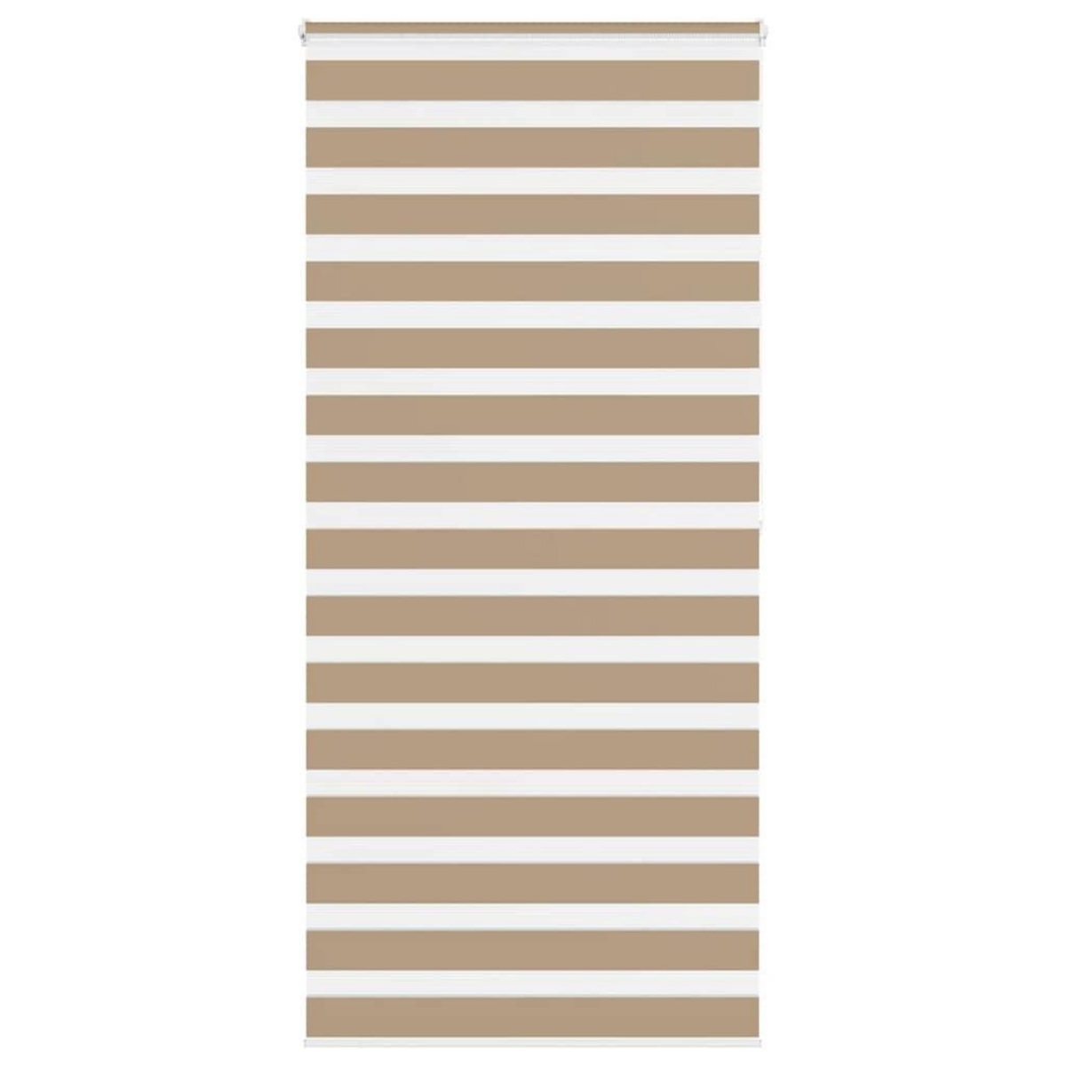 VIDAXL Store zebre marron sable largeur du tissu 95,9 cm polyester