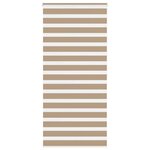 VIDAXL Store zebre marron sable largeur du tissu 95,9 cm polyester