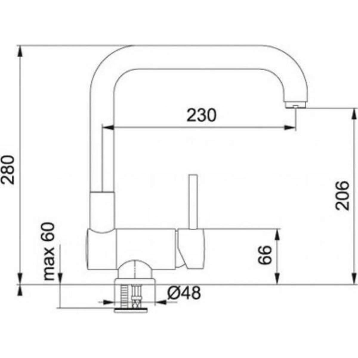 franke Mitigeur évier chromé - 059357
