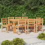 Voir la diapositive 1 : VIDAXL Chaises de jardin lot de 8 Bois de teck solide
