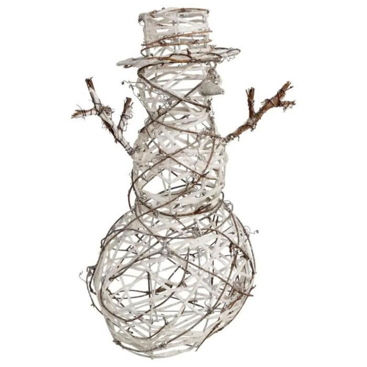 ATMOSPHERA Bonhomme de Neige  Marron Glacé  42cm Beige