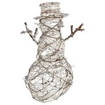 ATMOSPHERA Bonhomme de Neige  Marron Glacé  42cm Beige