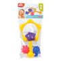 Voir la diapositive 2 : ABC ABC bath animals with landing net, 4 pcs.