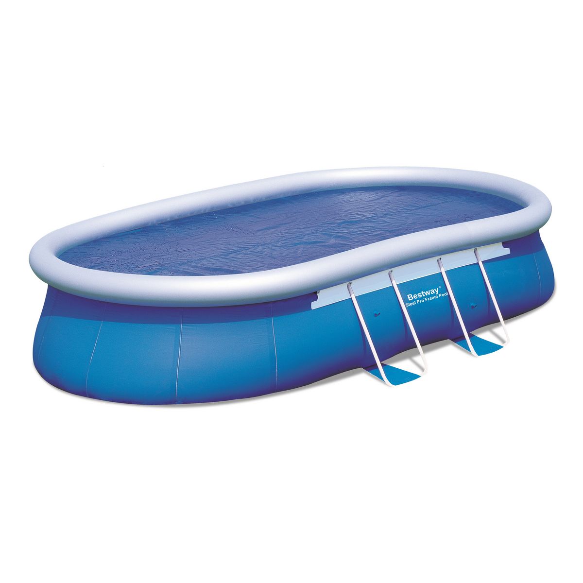 BESTWAY Bâche à bulles pour piscine ELLIPSE - 6,10 x 3,66m