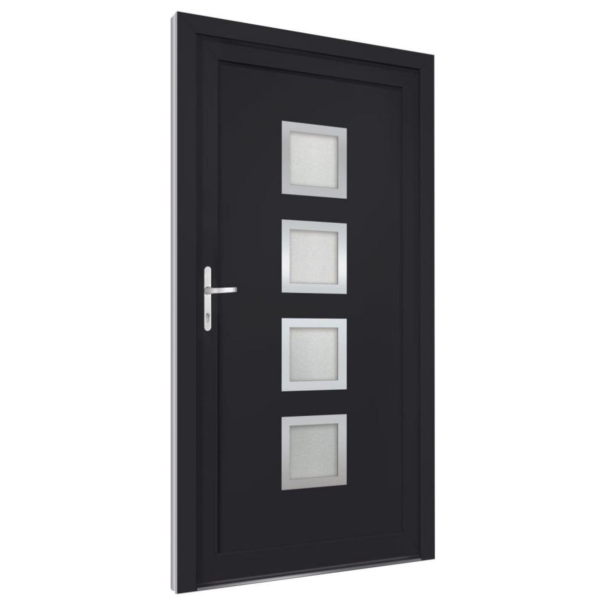 VIDAXL Porte d'entree anthracite 88x200 cm PVC