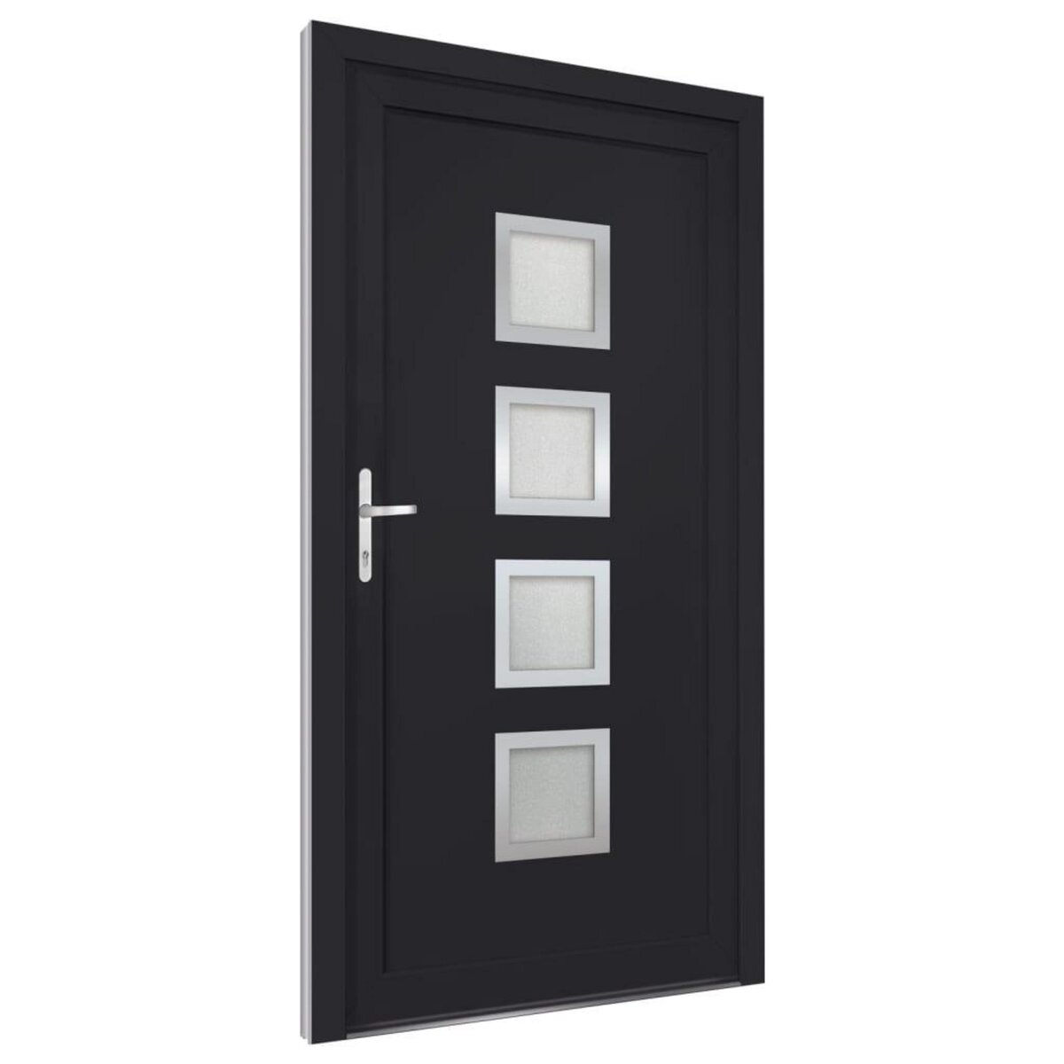 VIDAXL Porte d'entree anthracite 88x200 cm PVC
