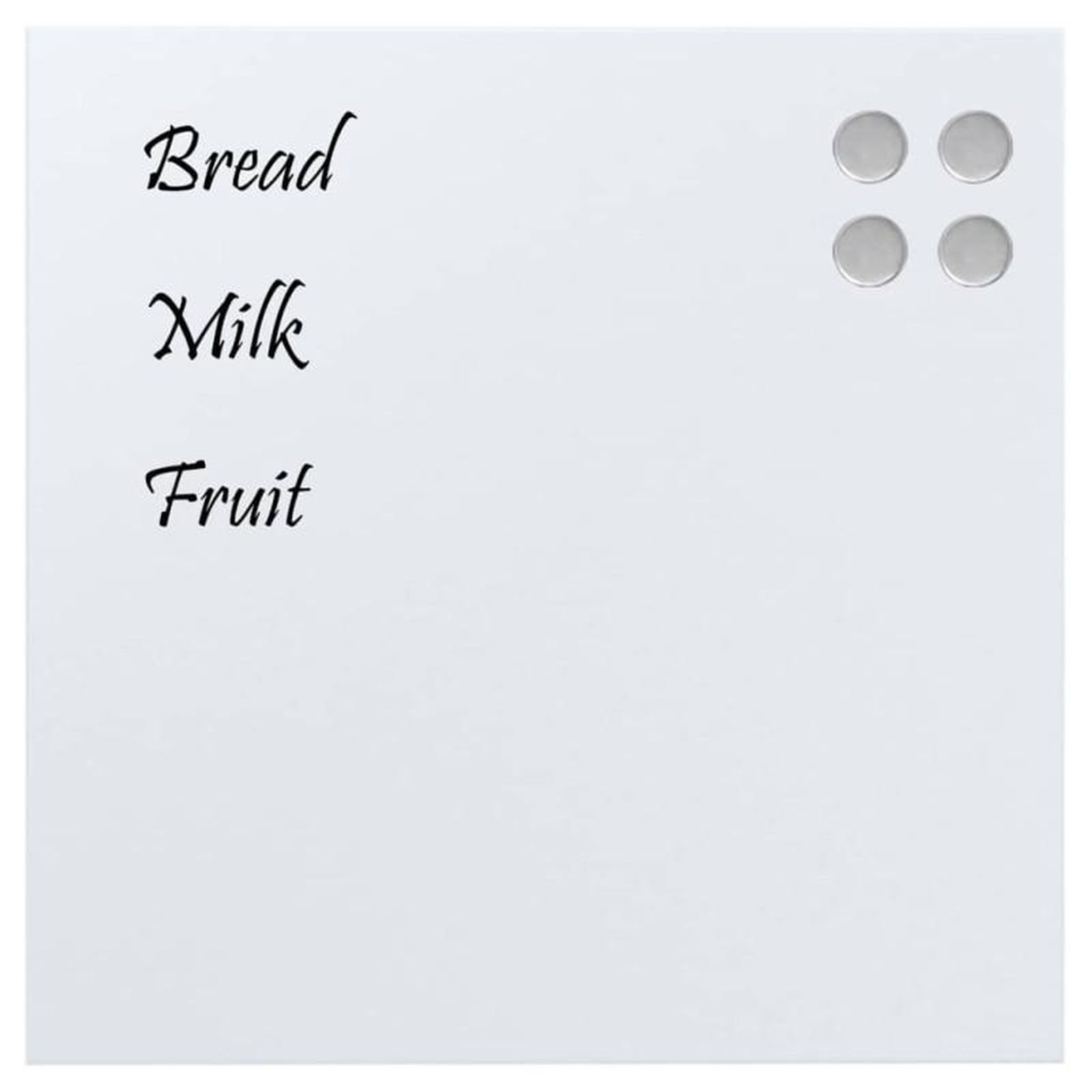 Voir la diapositive 3 : VIDAXL Tableau noir magnétique mural blanc 40x40 cm verre trempé