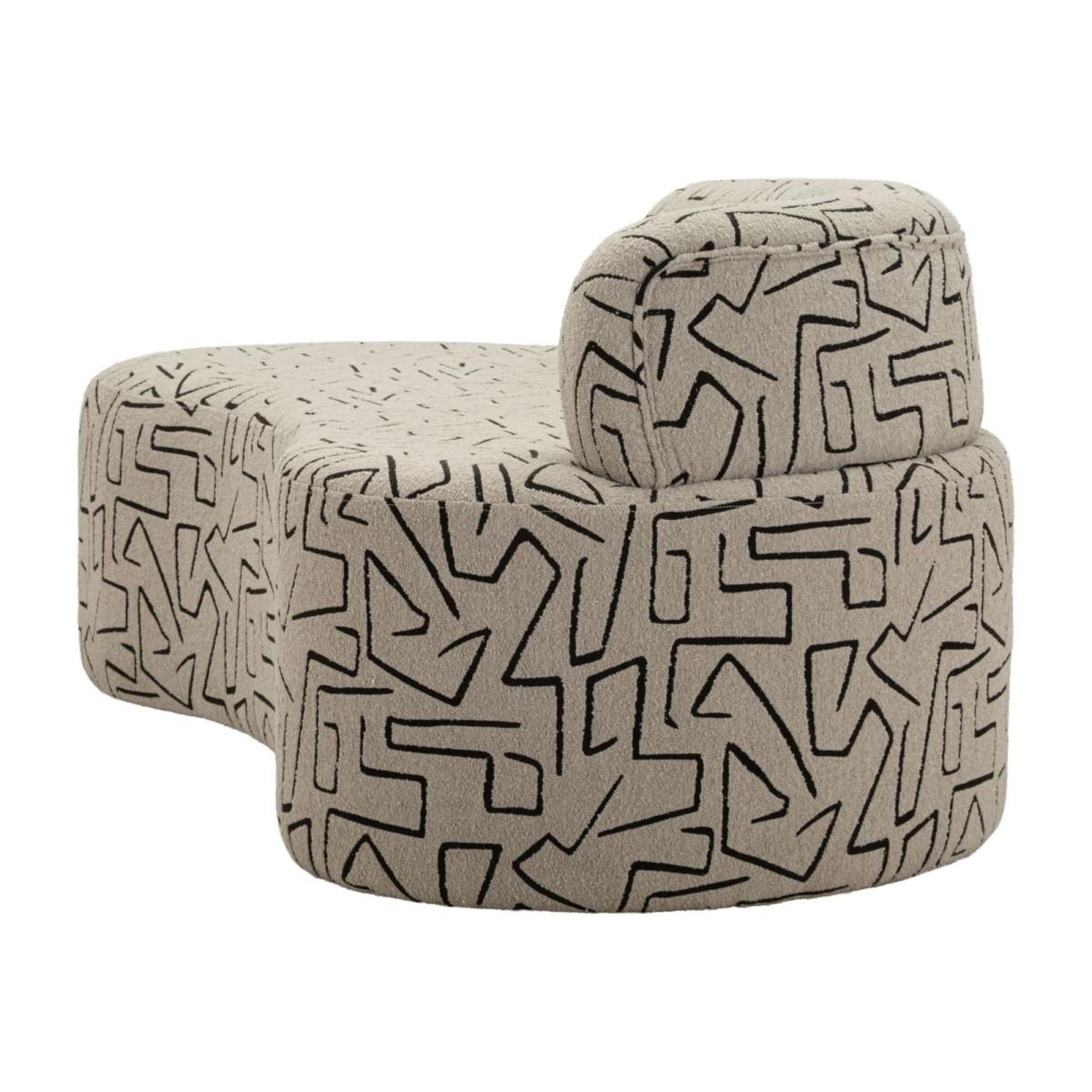 Voir la diapositive 3 : Paris Prix Canapé 2 places  nairobi  176cm beige & noir