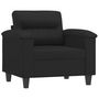 Voir la diapositive 2 : VIDAXL Fauteuil Noir 60 cm Similicuir